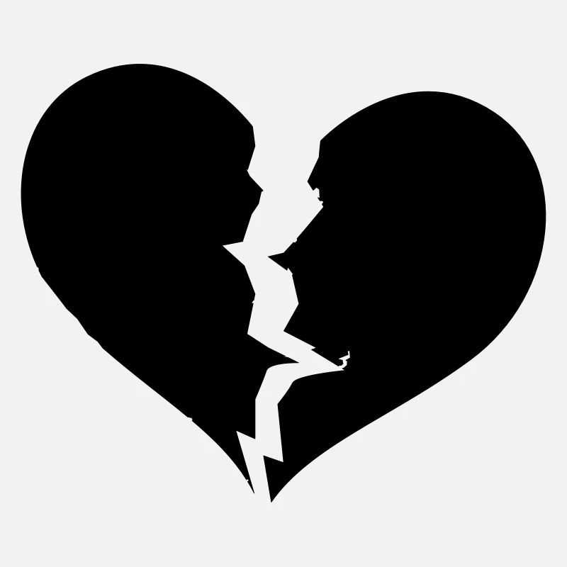 Gebrochenes Herz, broken heart