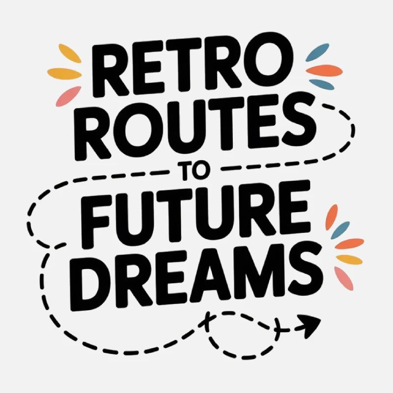 Retro Routes Future Dreams Compass Map