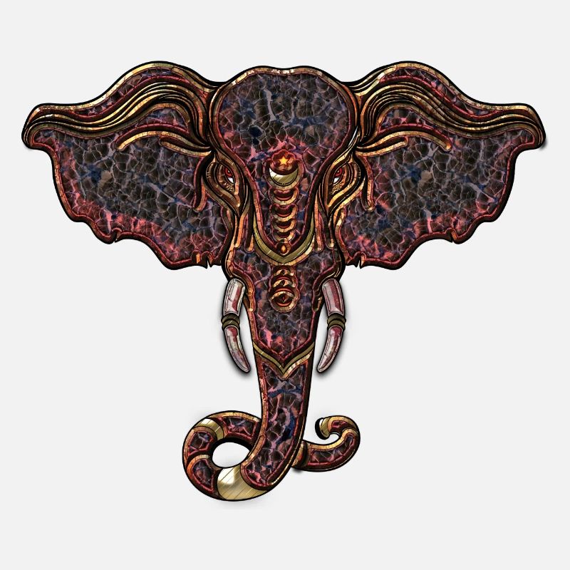 decorative elephant head