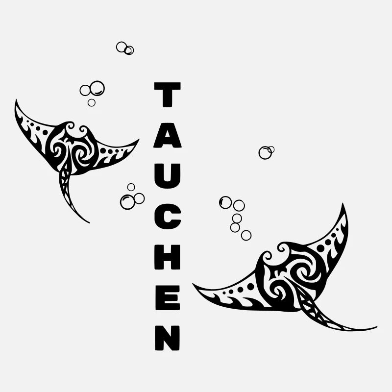 Plongée – Tribal Manta Rays Design