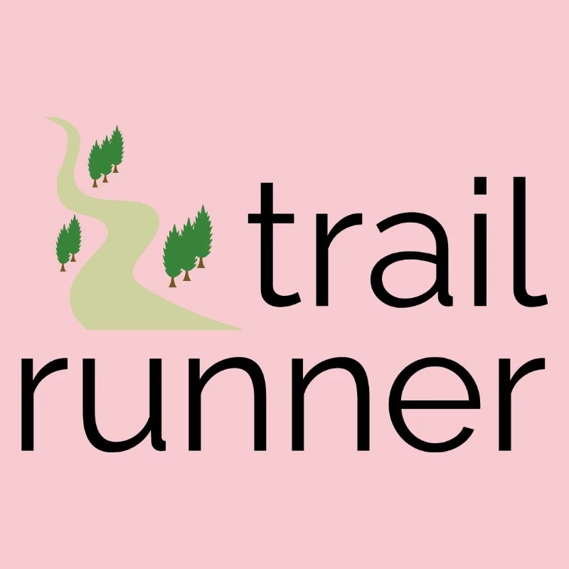 Trail Runner - Design with Text and Trail