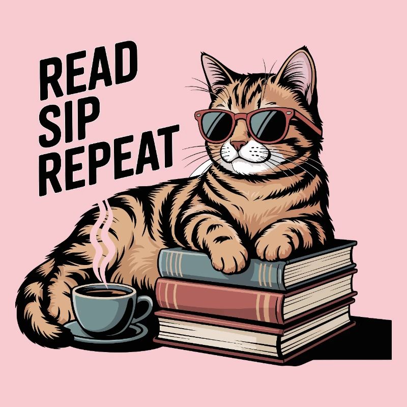 Read Sip Repeat Cat Coffee Book