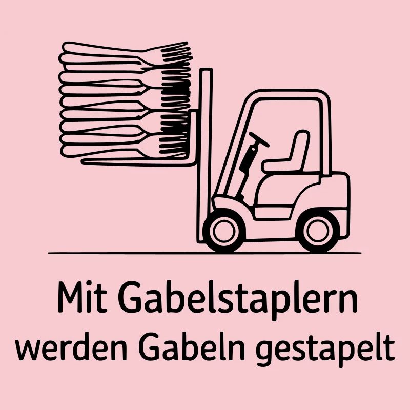 forklift pun fork stacking