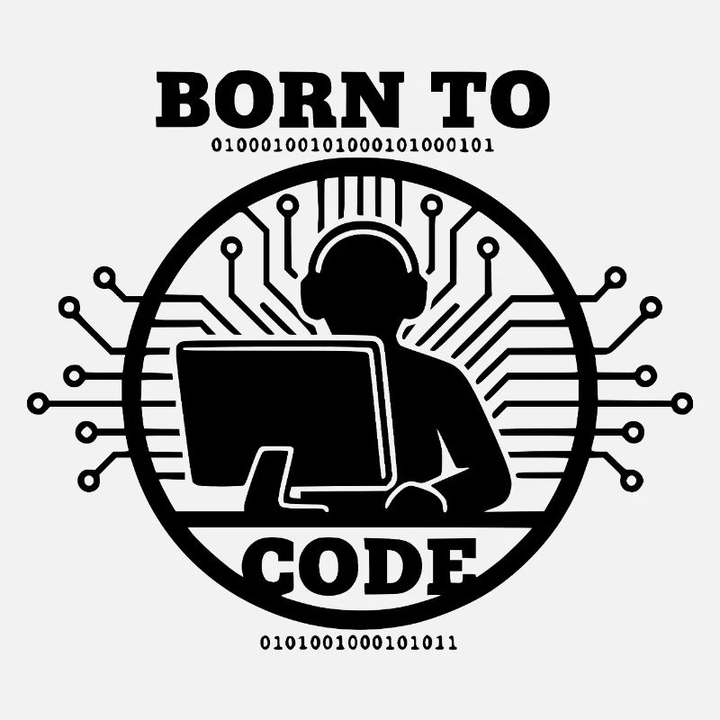 Codeur né pour coder Programmeur