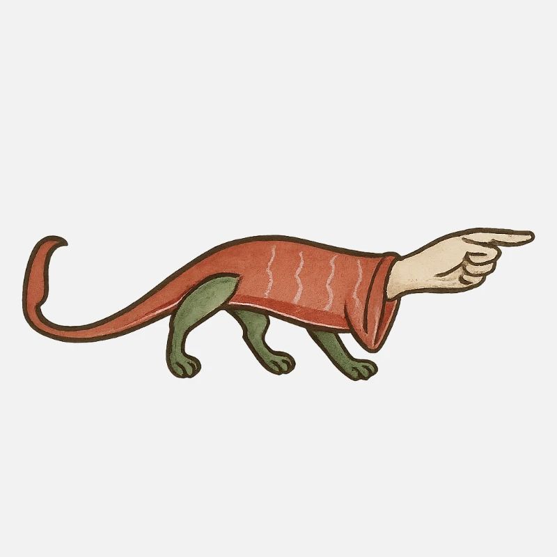 Medieval Paw Pointer Finger - MARGINALIA