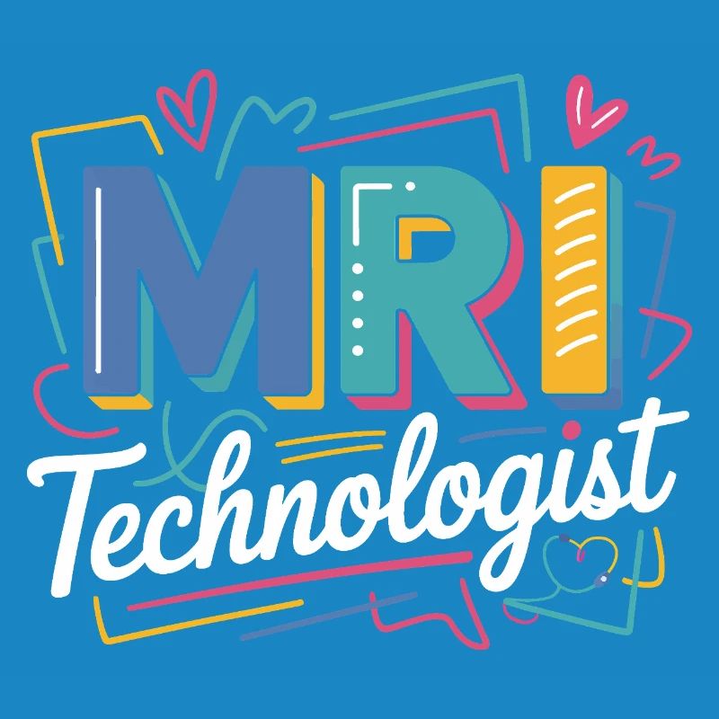 Explosion des couleurs du technologue IRM