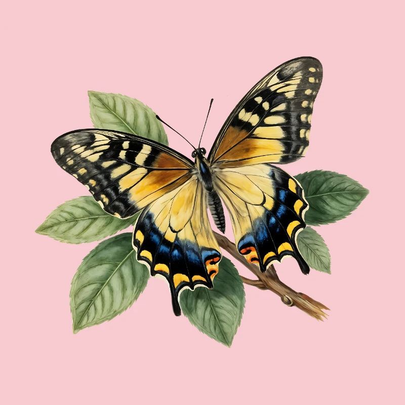 Schwalbenschwanz oder Große Haarsträhne, Papilio machaon