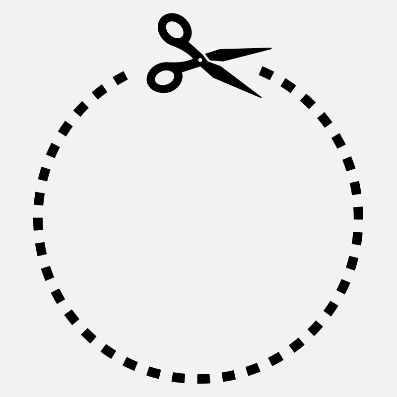 Circle - Cut out a circle with scissors