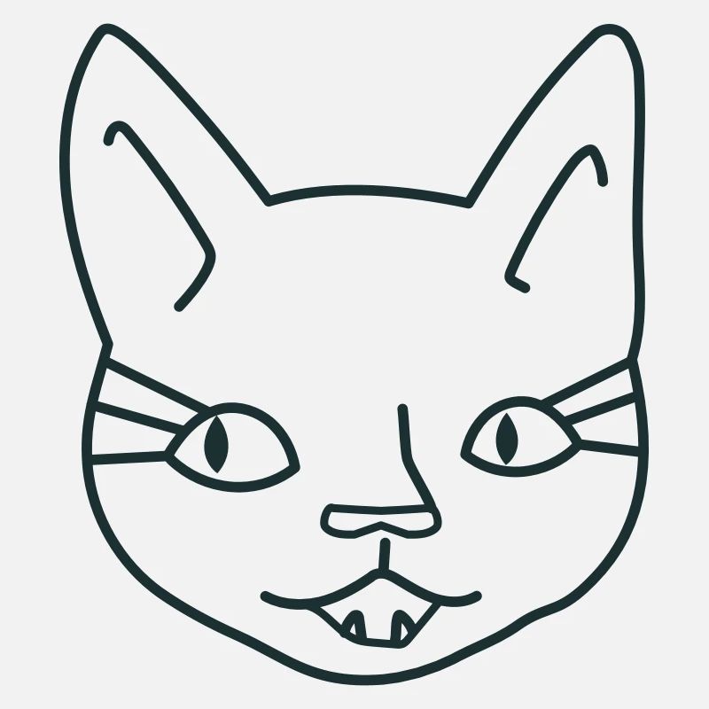 Mädchen Katzengesicht