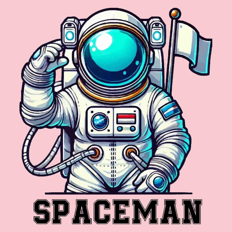 Astronaute de bande dessinée de l’espace