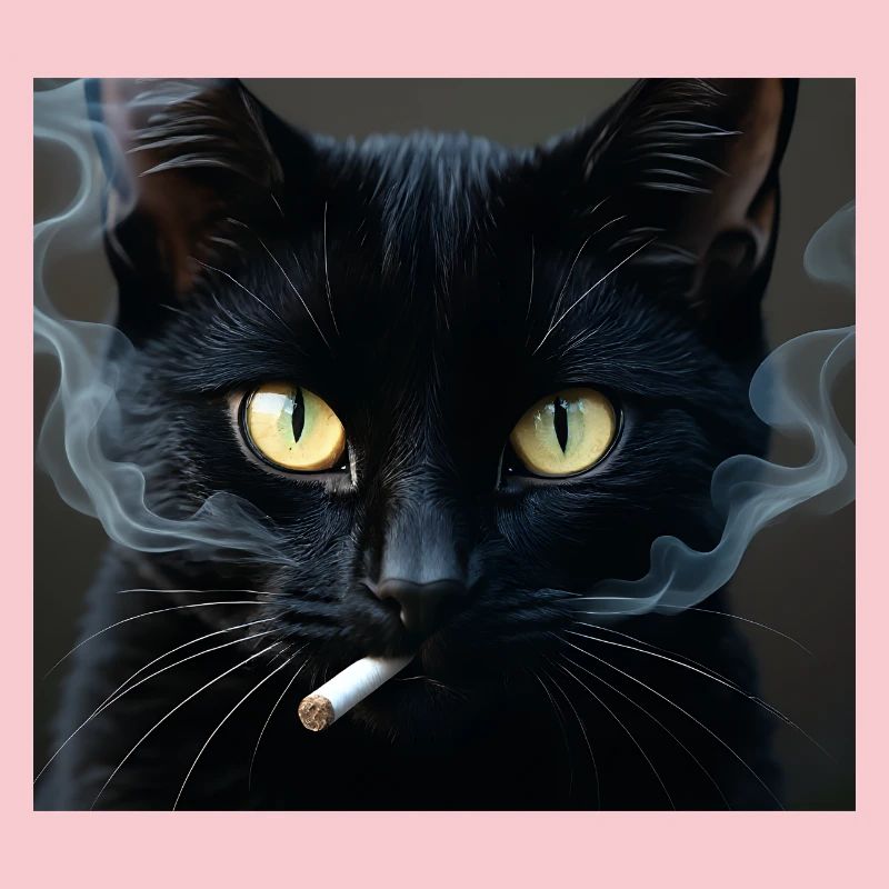 Fumer Chat Génération Z Mème Chat Fumer