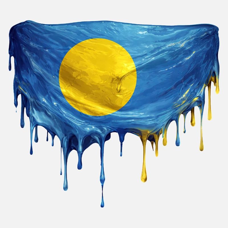 Drapeau Dégoulinant de Palaos