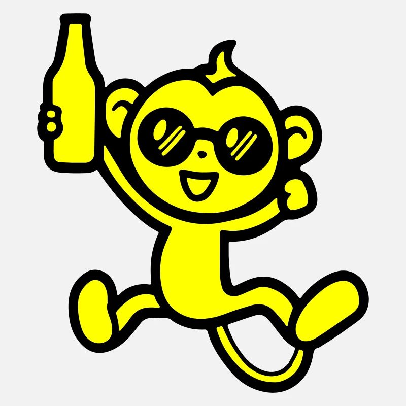 Monkey Party Beer Funny