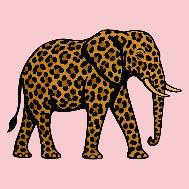 Leopard Elephant Pattern