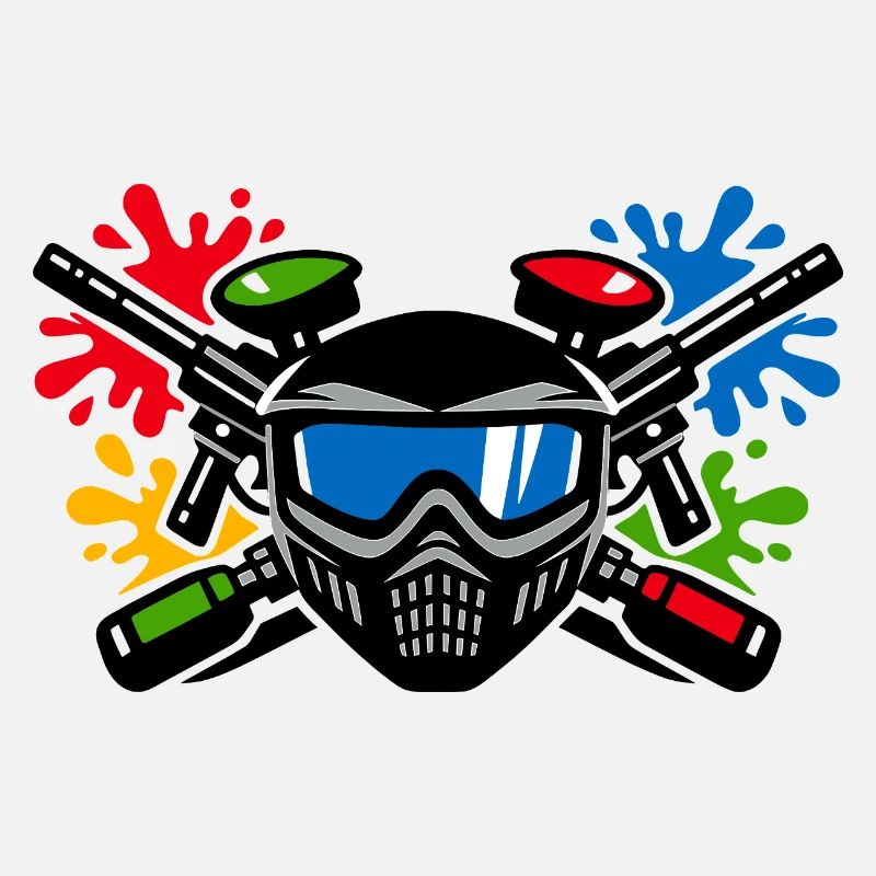 Graffiti helmet with paint splash