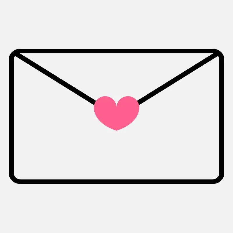 Enveloppe avec le cœur