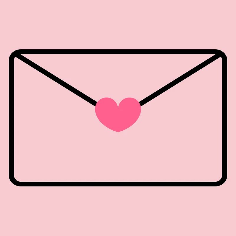 Enveloppe avec le cœur