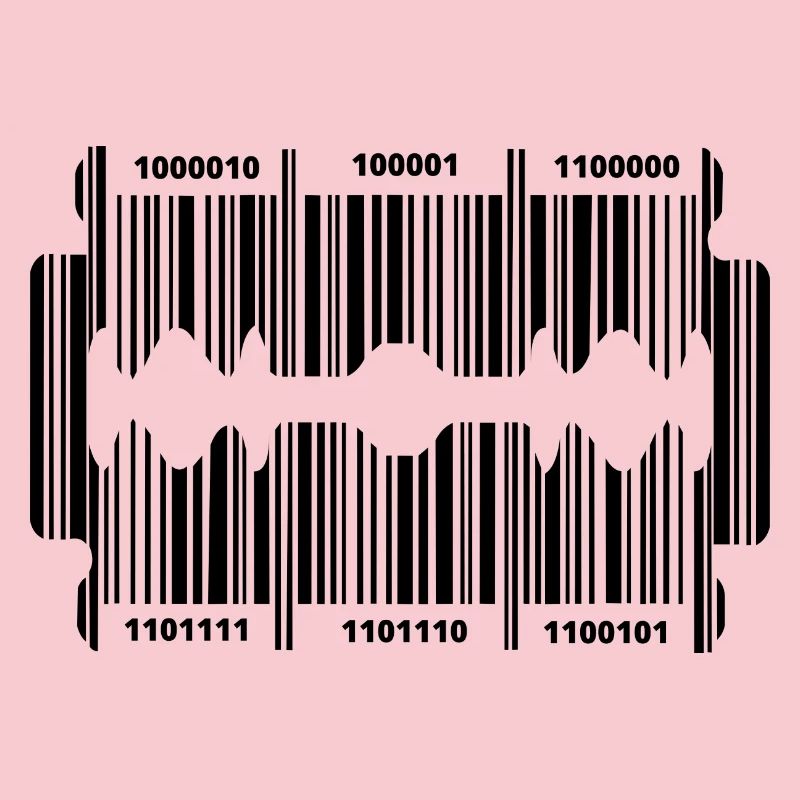 Razor blade with secret code