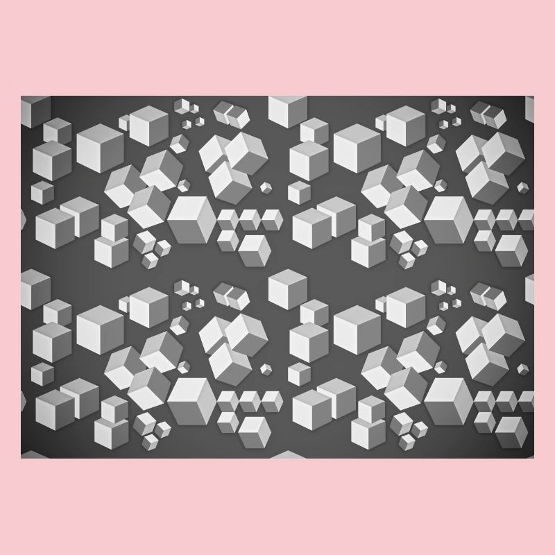 Deco pattern grey-white