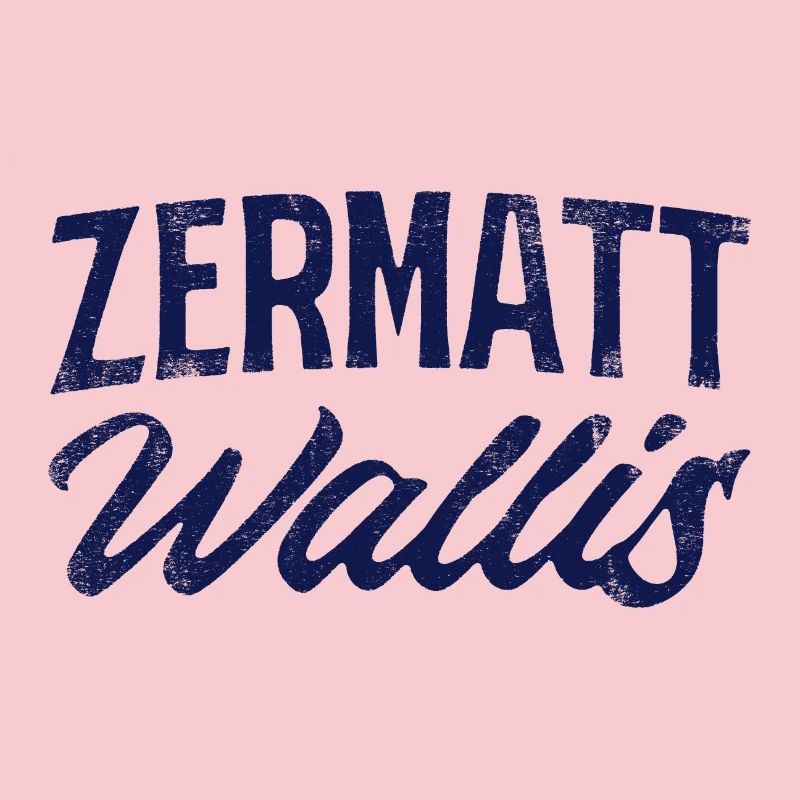 Zermatt Wallis Alpine Script