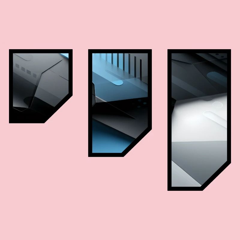 Futuristic Techno Abstract Pattern