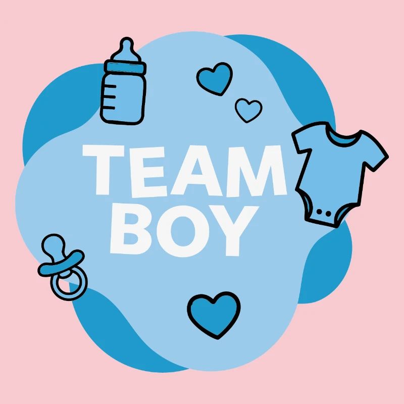 Conception de la douche de bébé de l’équipe Boy