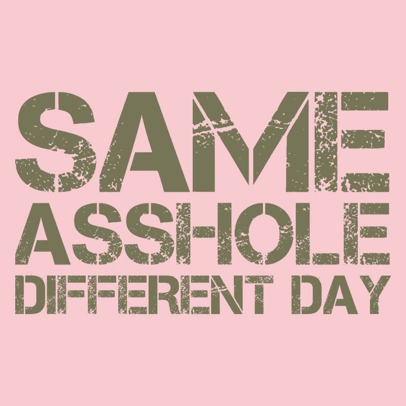 Same Asshole, different day