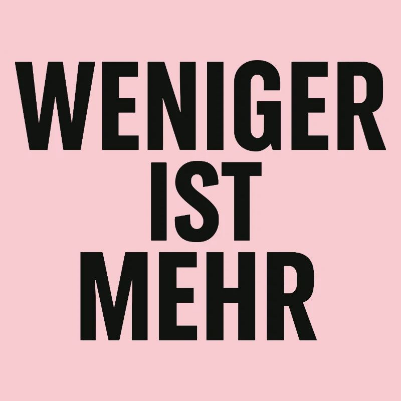 Moins c’est plus de conception typographique