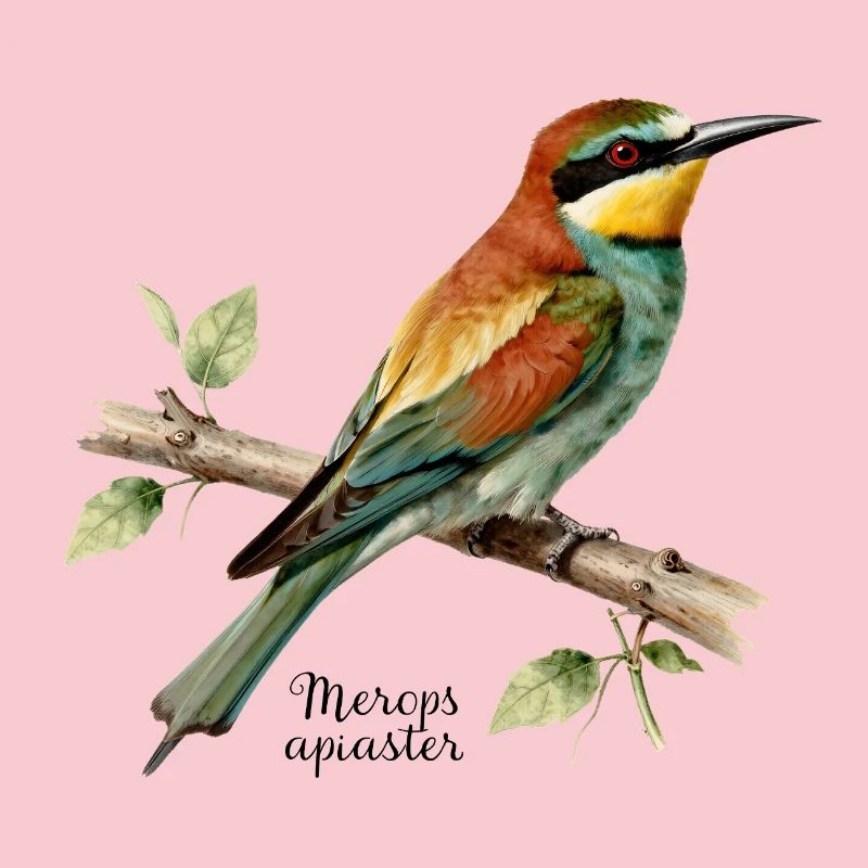 European bee-eater, illustration Merops apiaster