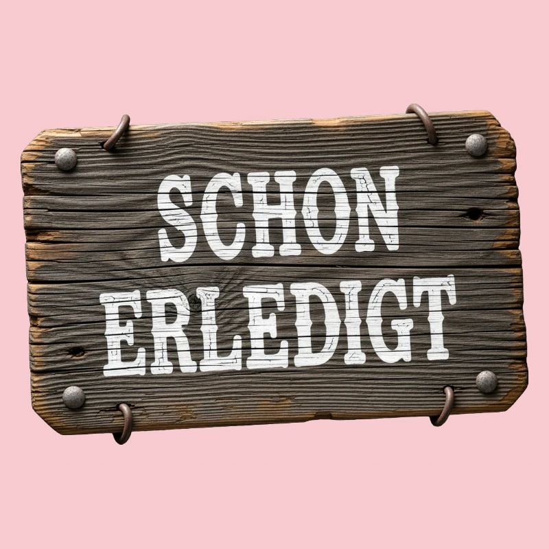 Already done – rustic workshop sign