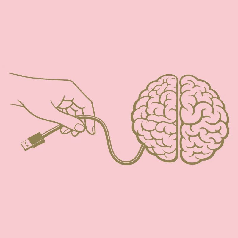 Brain Head Cable Connector Artificial Intelligence