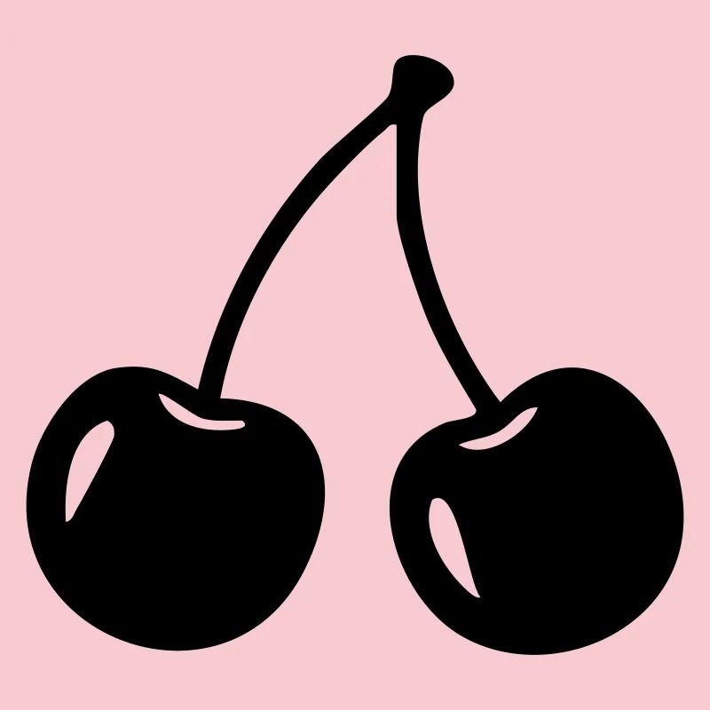 Kirsch-Silhouette – Süßes Fruchtdesign