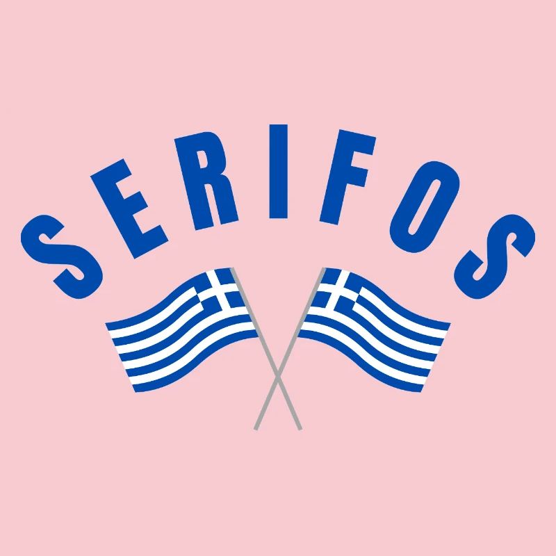 Drapeaux grecs de Serifos