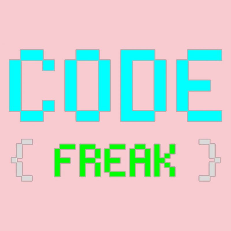 Pixel Code Freak Neon Tee