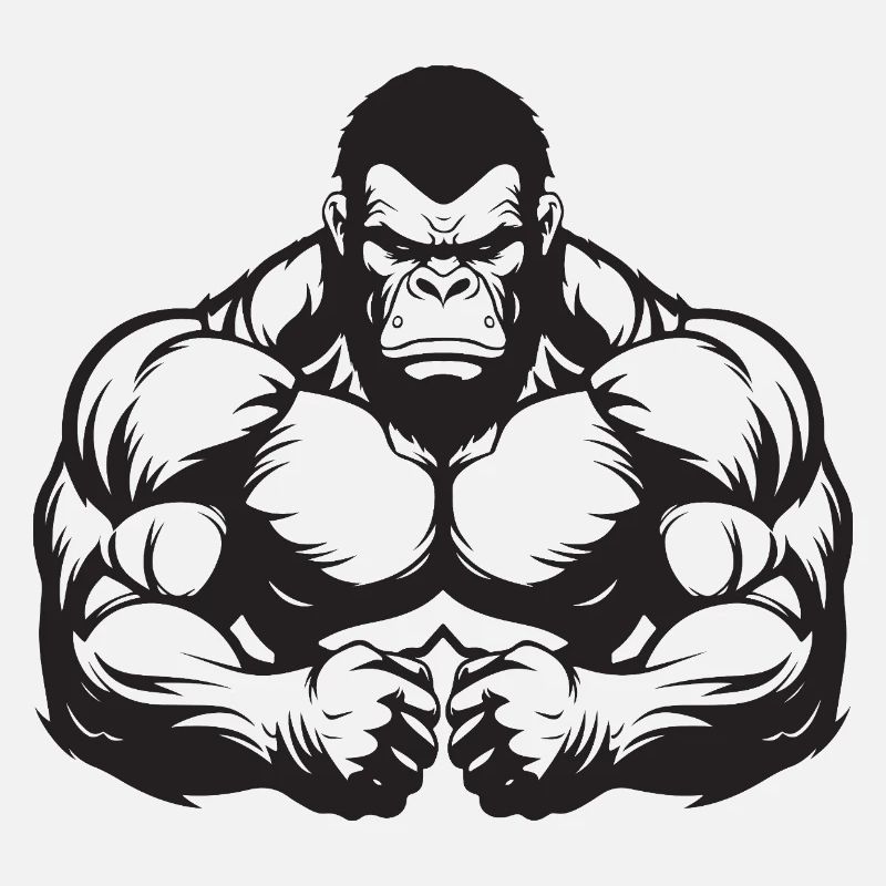 Muscles gorilles
