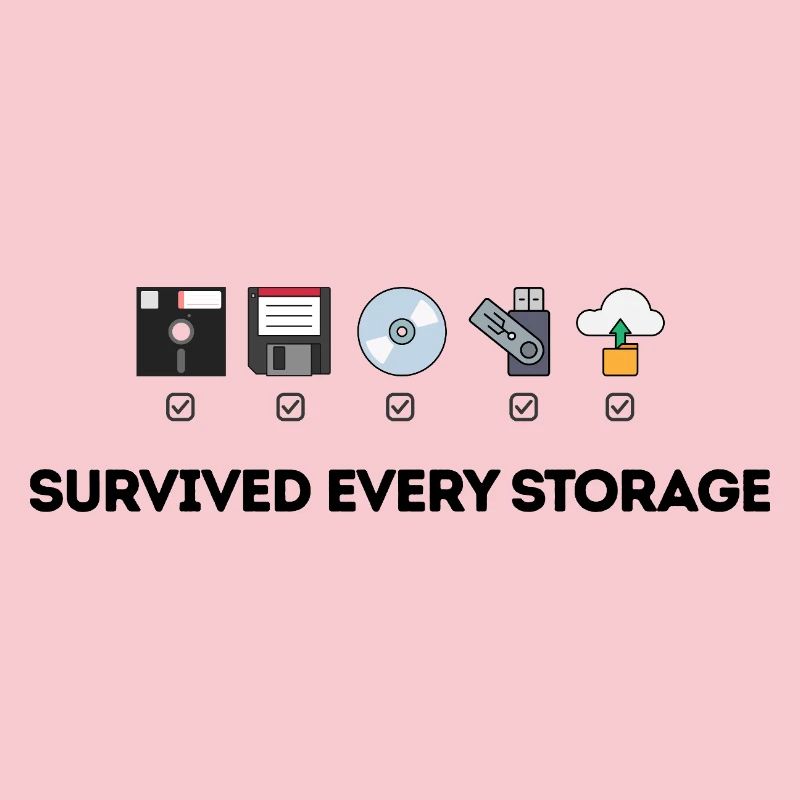 Data Storage Evolution - Tech Icons