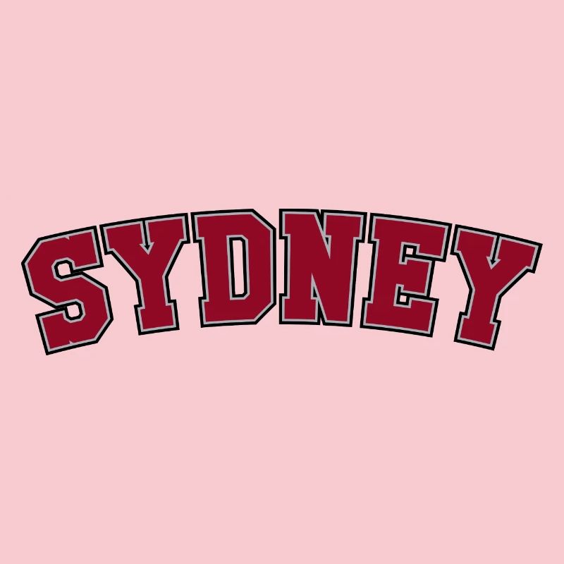 Sydney Varsity Arch Lettering