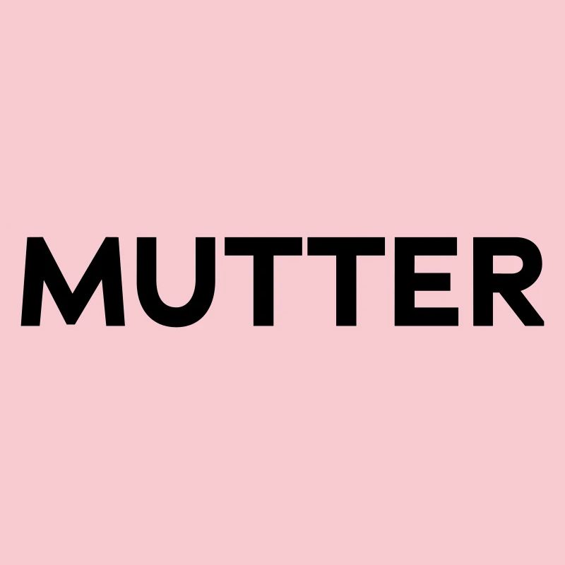 Mutter Typografie Design VATER-MUTTER-KIND Geburt
