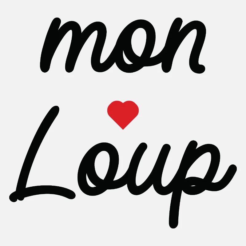 Mon Loup Amour Typographie Cursive