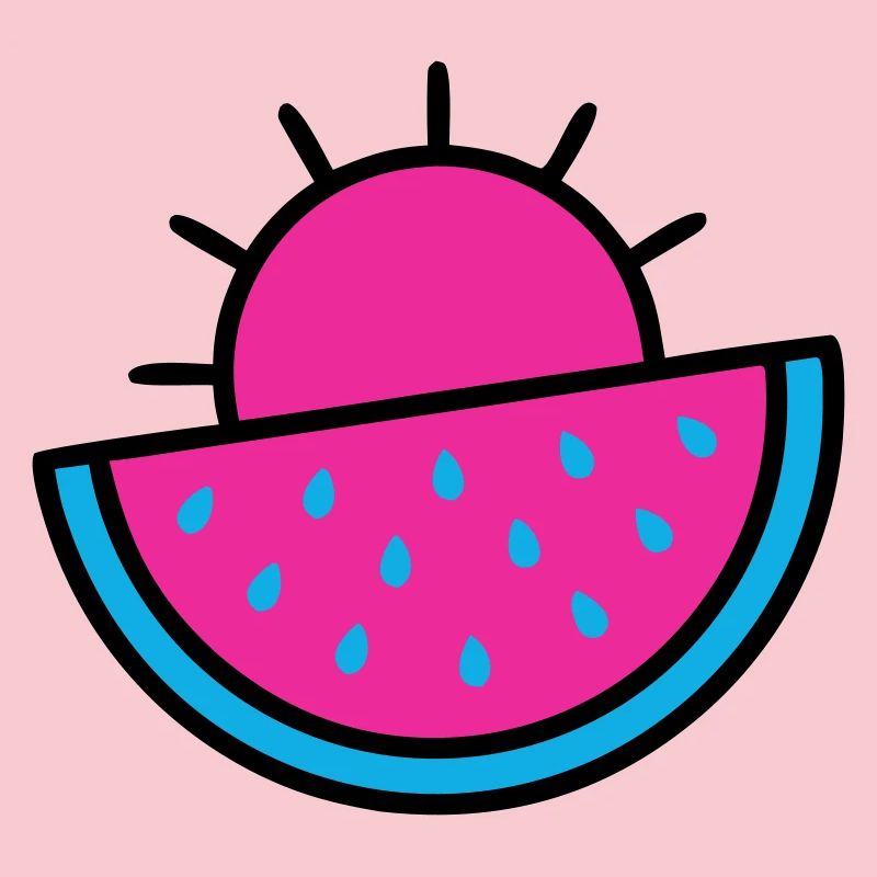Watermelon Sun 90s Pop Art