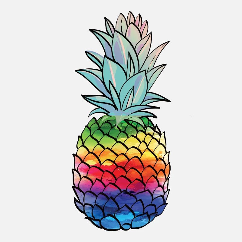 Rainbow Pineapple Pineapple Shirt