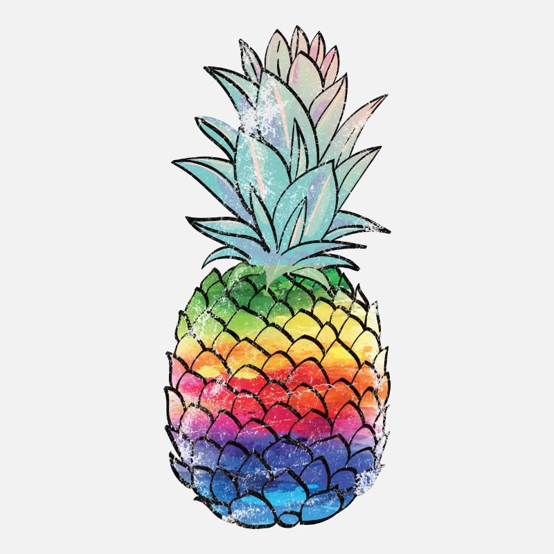 Rainbow Pineapple Pineapple Shirt