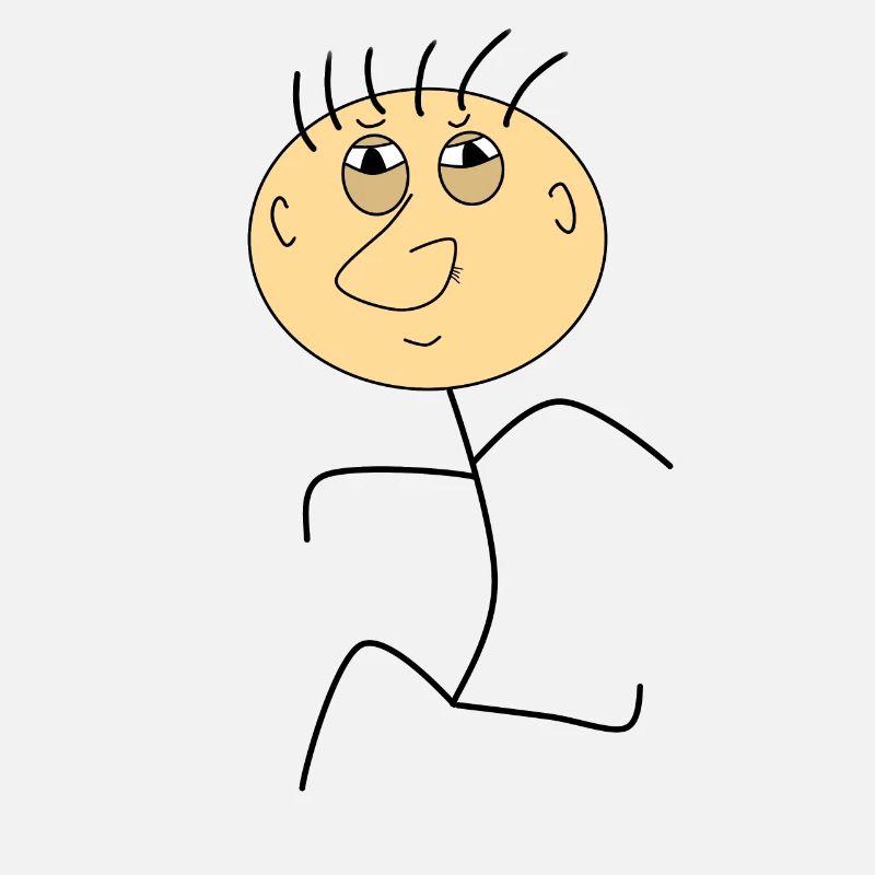 Strichmann lustige Comicfigur
