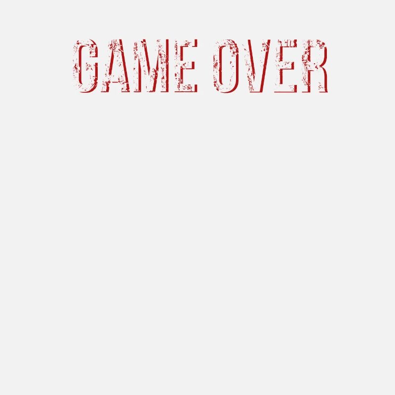 Gaming Game Over grunge frame red