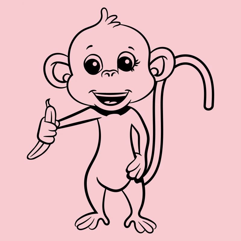 monkey has banana
