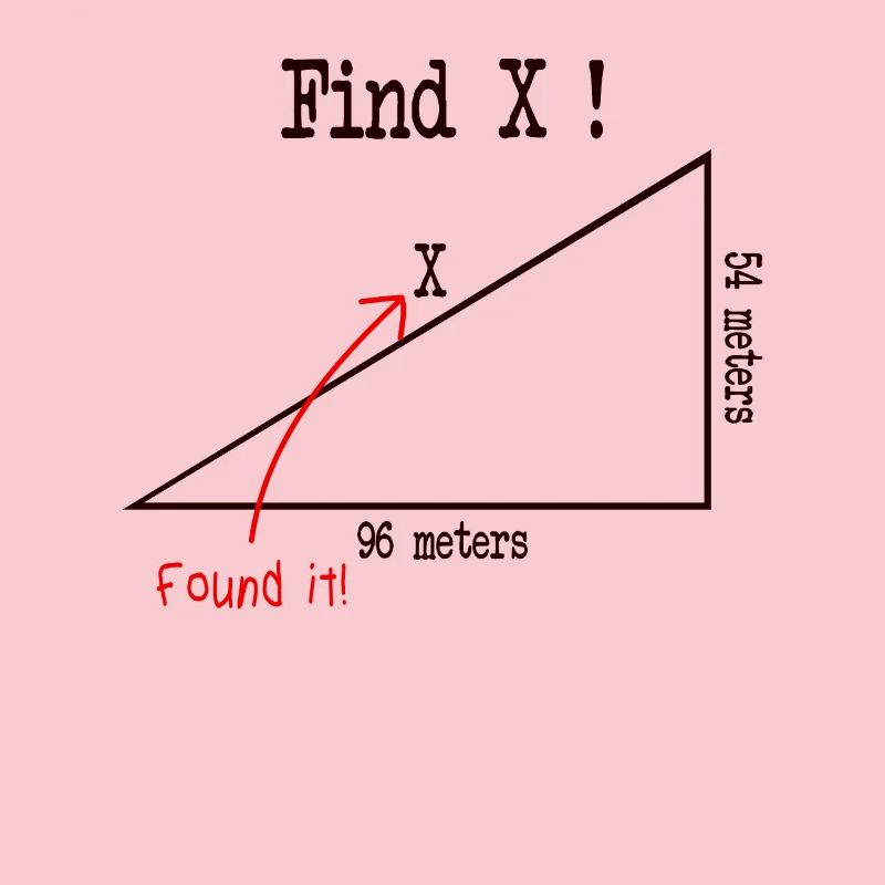 Math math meme Find X Found It pythagoras