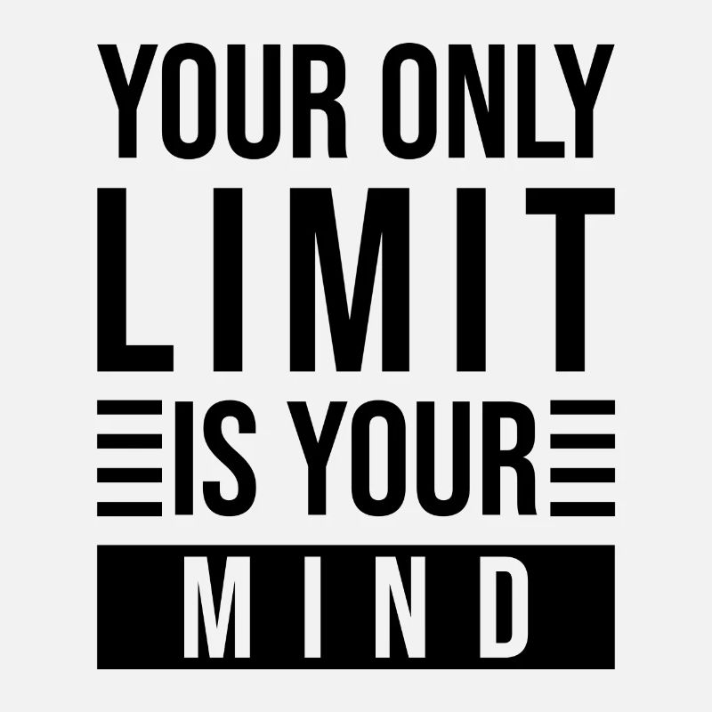 Mindset Spruch Limit Denken
