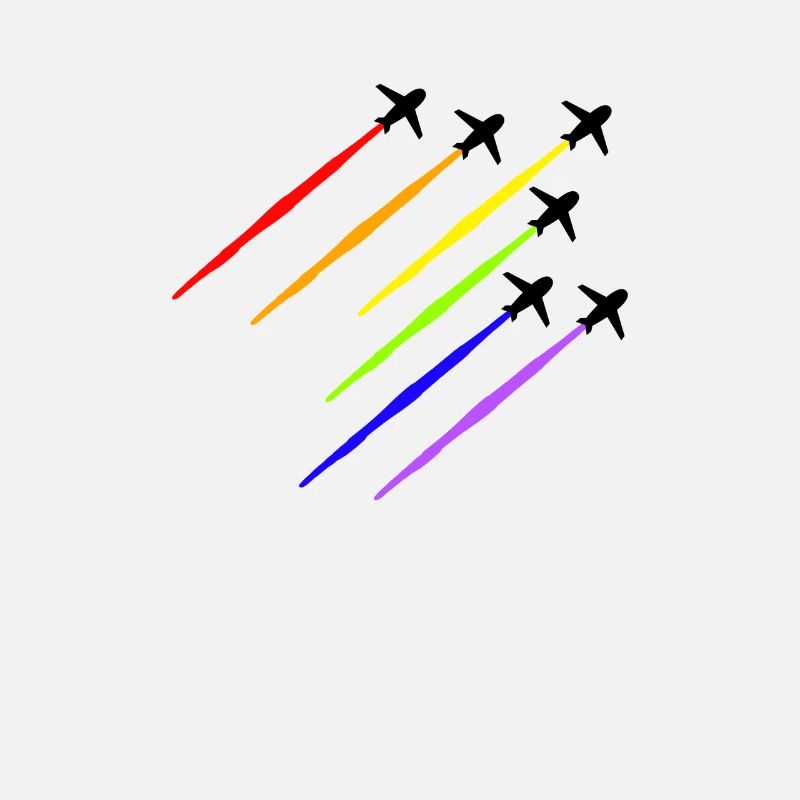Regenbogen Flugzeug