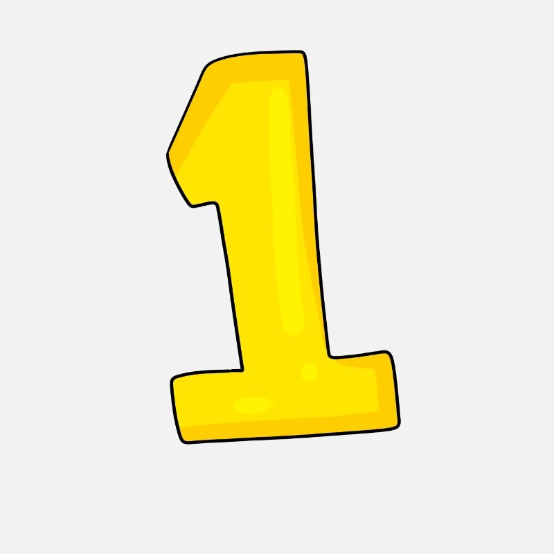 1 yellow