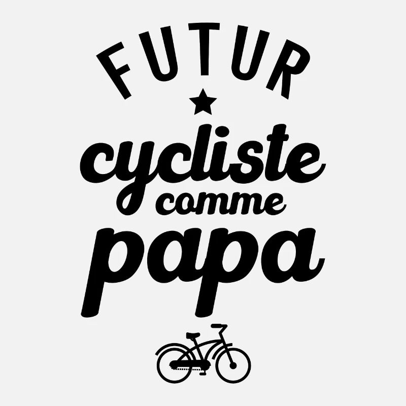 Futur cycliste comme papa